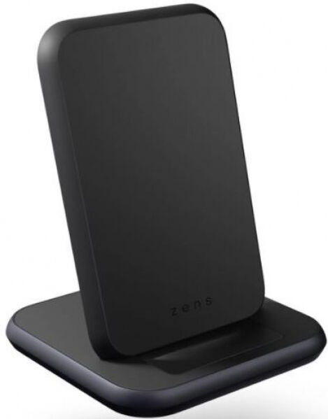 Zens Alu Wireless Single Charging Stand 18W - Schwarz