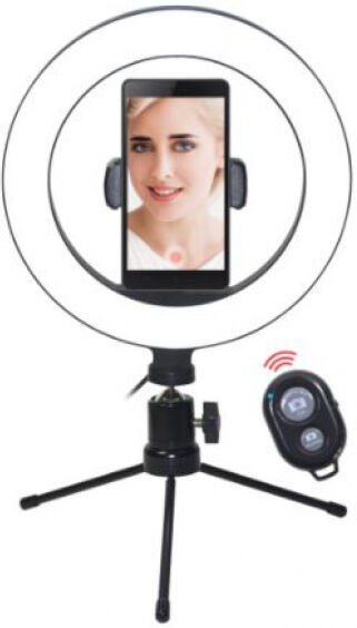 Vakoss LD-G334K - LED Ringlicht für Selfie und Make-up / Bluetooth