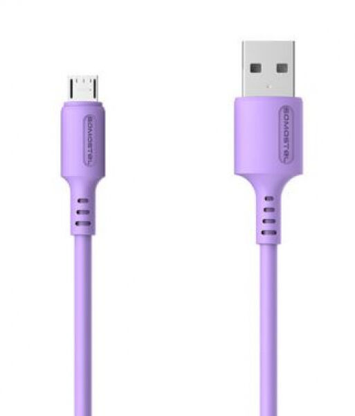 Divers Somostel SMS-BP06 - USB zu micro-USB Kabel / 3A / QuickCharger / Violett - 1.2m
