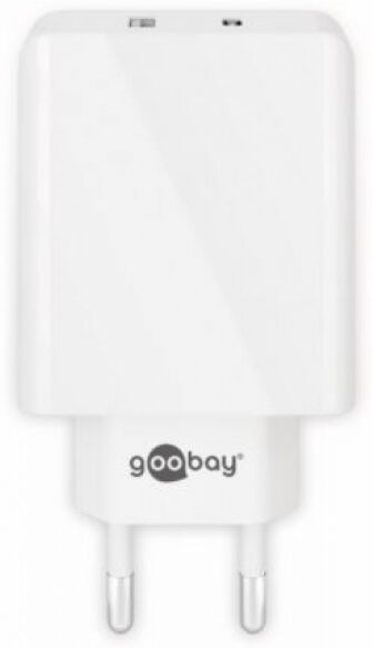 Goobay 44961 - USB-Wandladegerät / 1 x USB-A / 1 x USB-C / 28Watt