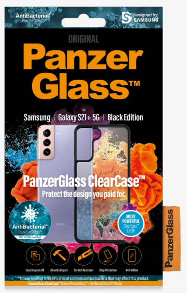 Panzerglass ClearCase Samsung Galaxy S21+ - Black Edition