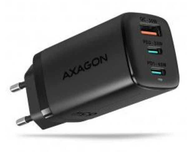 Axagon ACU-DPQ65 - USB-Ladegerät / 2x USB-C, 1x USB-A, PD3.0/QC4+/PPS, 65W