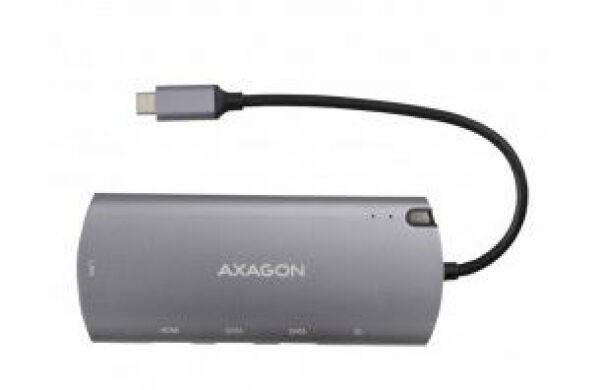 Axagon HMC-6M2 - Multiport-Hub, USB 3.0, M.2-SATA, HDMI, Gbit-LAN, 2x USB-A, 1x USB-C