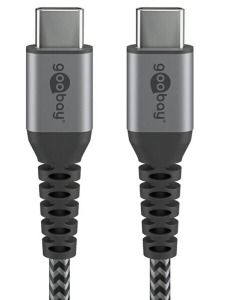 goobay 49301 - USB-C Cable 10 Gbps - Extra Robust Textil - 0.5m