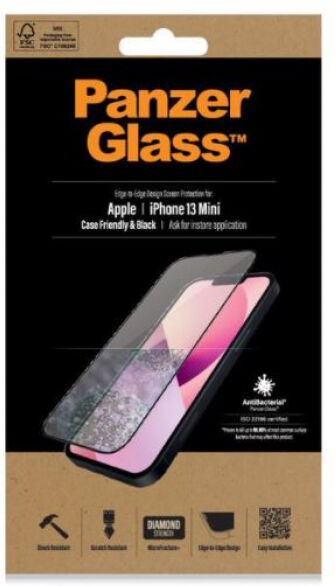 Panzerglass Displayschutz Case Friendly AB zu iPhone 13 Mini