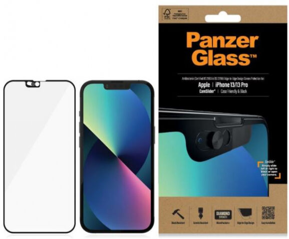 Panzerglass Displayschutz CF Cam Slider AB zu iPhone 13/iPhone 13 Pro