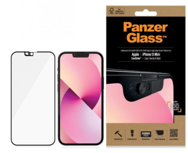 Panzerglass Displayschutz CF Cam Slider AB zu iPhone 13 mini