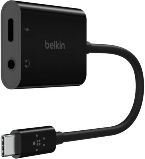 Belkin RockStar 3,5-mm-Klinken-Audio- und USB-C-Ladeadapter