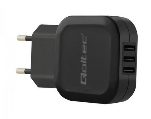 Qoltec 50191 - USB-Charger / 17W / 5V / 3.4A / 3 x USB type A