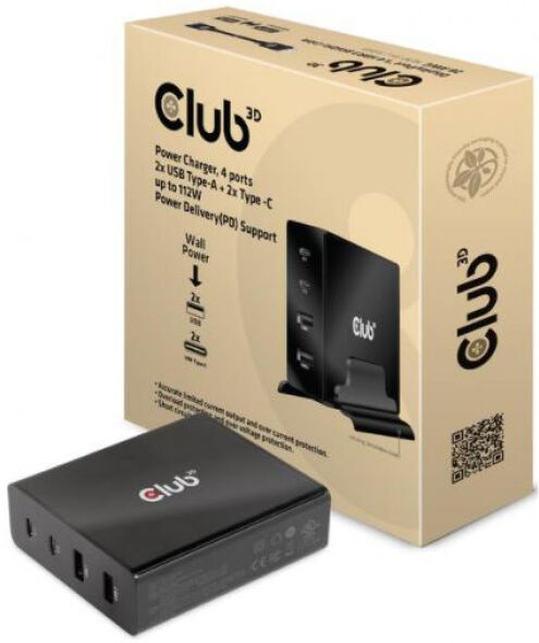 Club 3D CAC-1904 - USB-Wandladegerät PD 112W