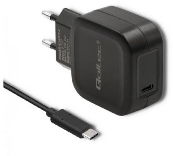 Qoltec 51851 - USB-Ladegerät / PD + USB 3.1 Typ C Stecker / 20 W