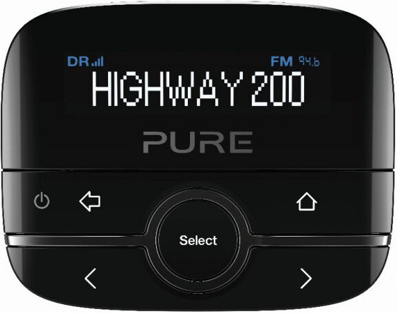 Bigben Pure - Highway 200 Car DAB + Adapter - black