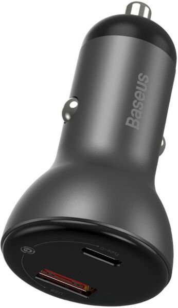 Divers Baseus - Metal PPS Dual QC Car Charger [45W] - grey