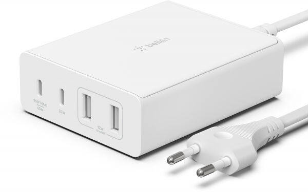 Belkin - Boost Charge 108W 4-Port GaN Charger - white