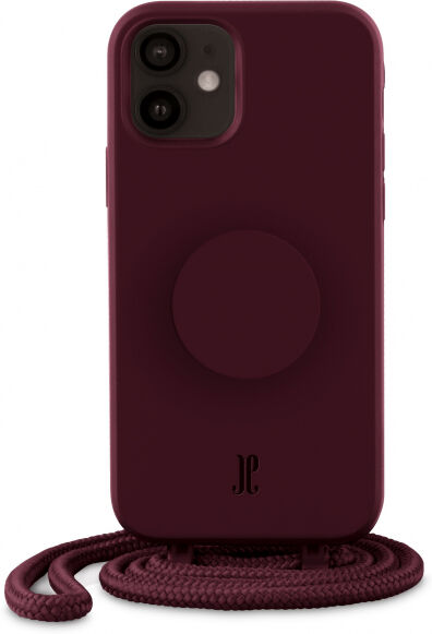 PopSockets - Just Elegance Necklace Case + PopSockets - iPhone 12 Mini - classic wine