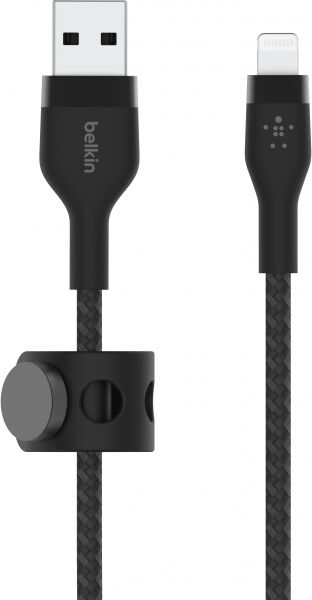 Belkin - Boost Charge PRO Flex USB-A to Lightning Cable, 1m - black