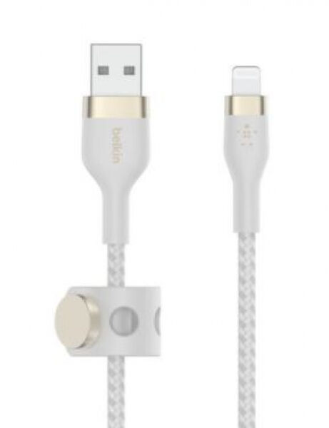 Belkin Boost Charge Pro Flex USB A - Lightning Kabel Weiss - 2m