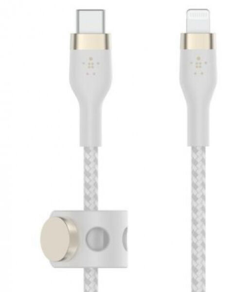 Belkin Boost Charge Pro Flex USB C - Lightning Weiss / bis 15 Watt - 3m