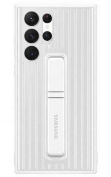 Samsung Back Cover Protective Stand white - Galaxy S22 Ultra