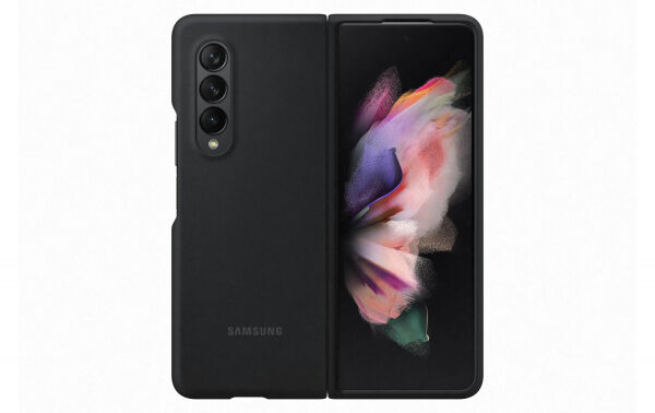 Samsung - Z Fold3 Silicone Cover Black