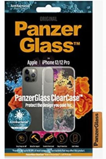 Panzerglass Clear Case AntiBacterial für Apple iPhone 12/12 Pro transparent