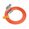 SES Odolný kabel USB 2.0 - USB C 1m - oranžový