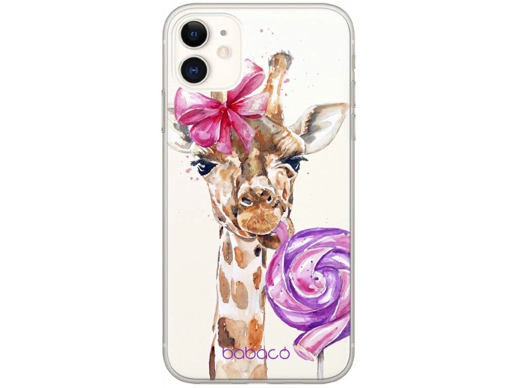 Babaco Ochranný kryt pro iPhone XS / X - Babaco, Giraffe 001