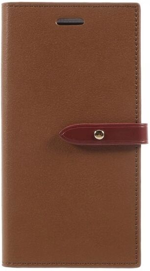 Mercury Pouzdro / kryt pro iPhone XS / X - Mercury, Romance Diary BROWN/WINE