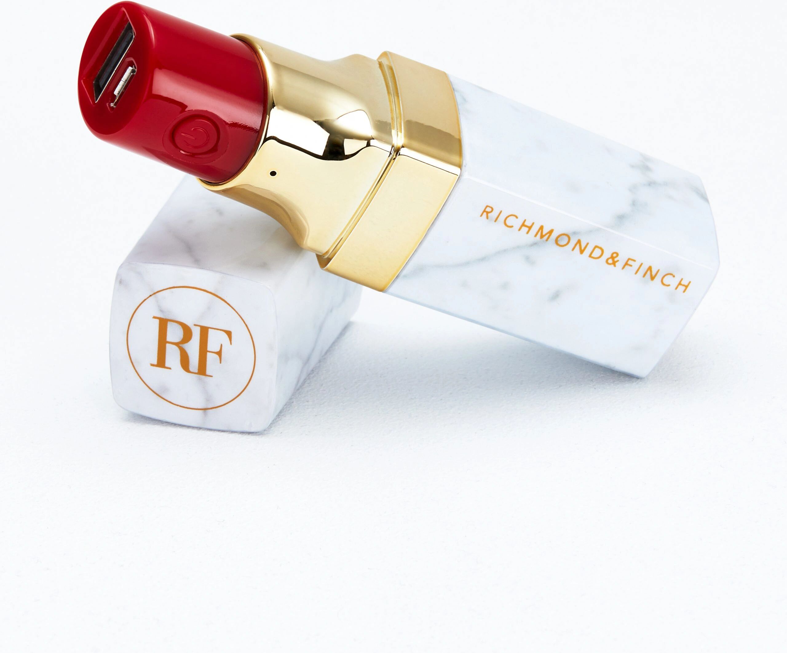 Richmond & Finch Externí baterie / powerbanka - Richmond & Finch, Lipstick Powerbank White