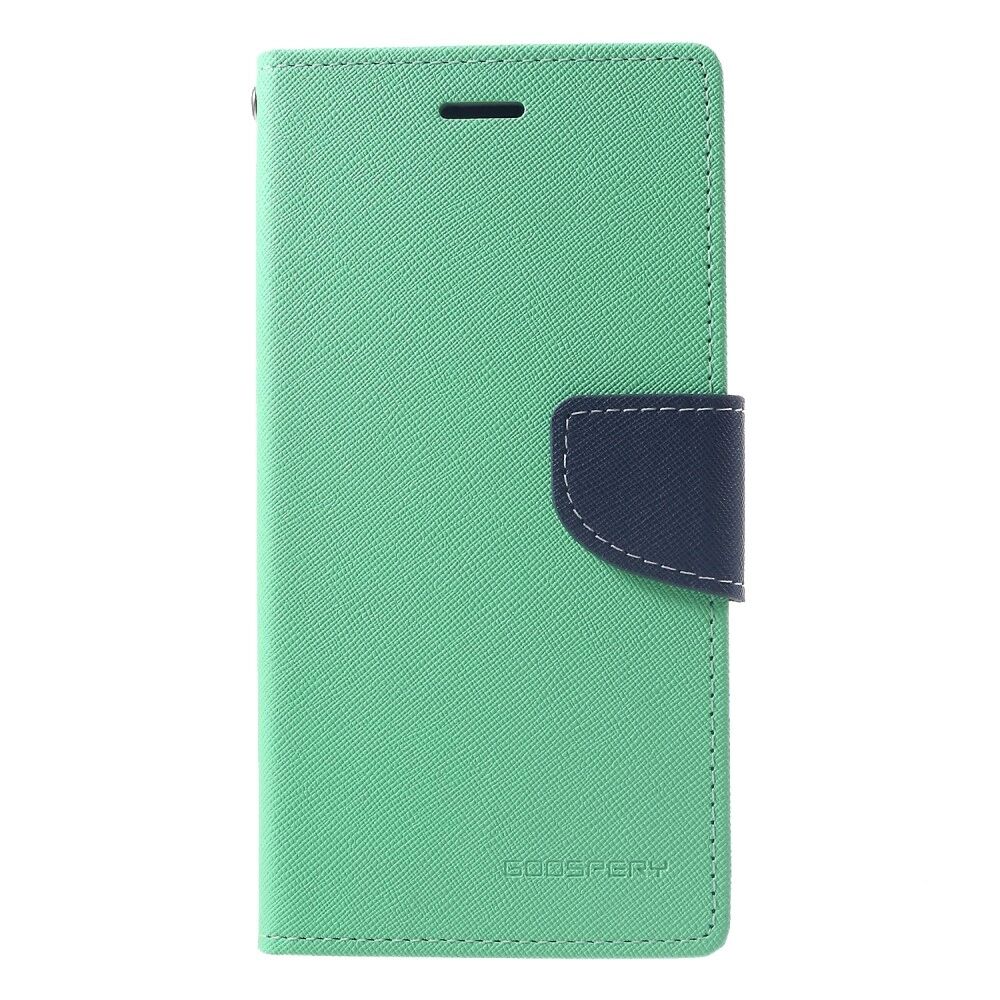 Mercury Pouzdro / kryt pro iPhone XR - Mercury, Fancy Diary Mint/Navy