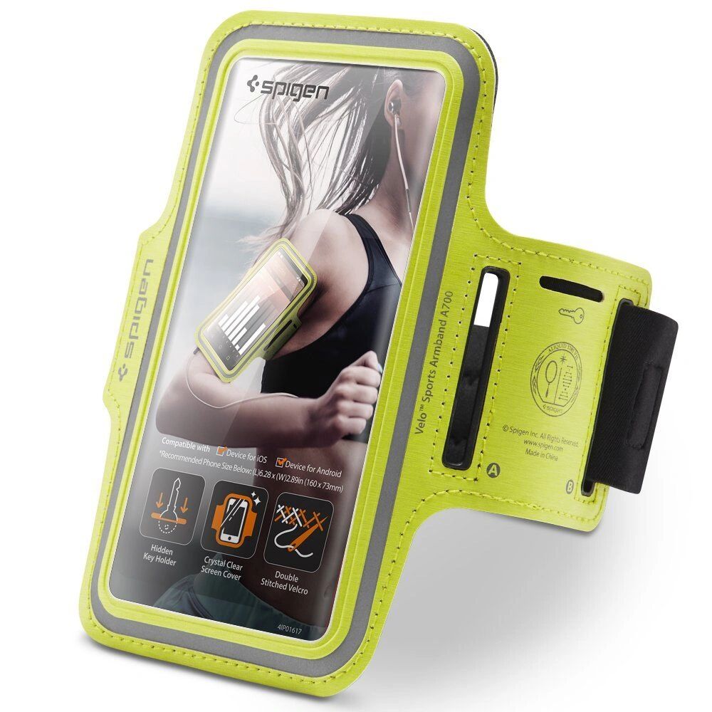 Spigen Sportovní pouzdro na ruku pro iPhone - Spigen, Velo A700 Neon