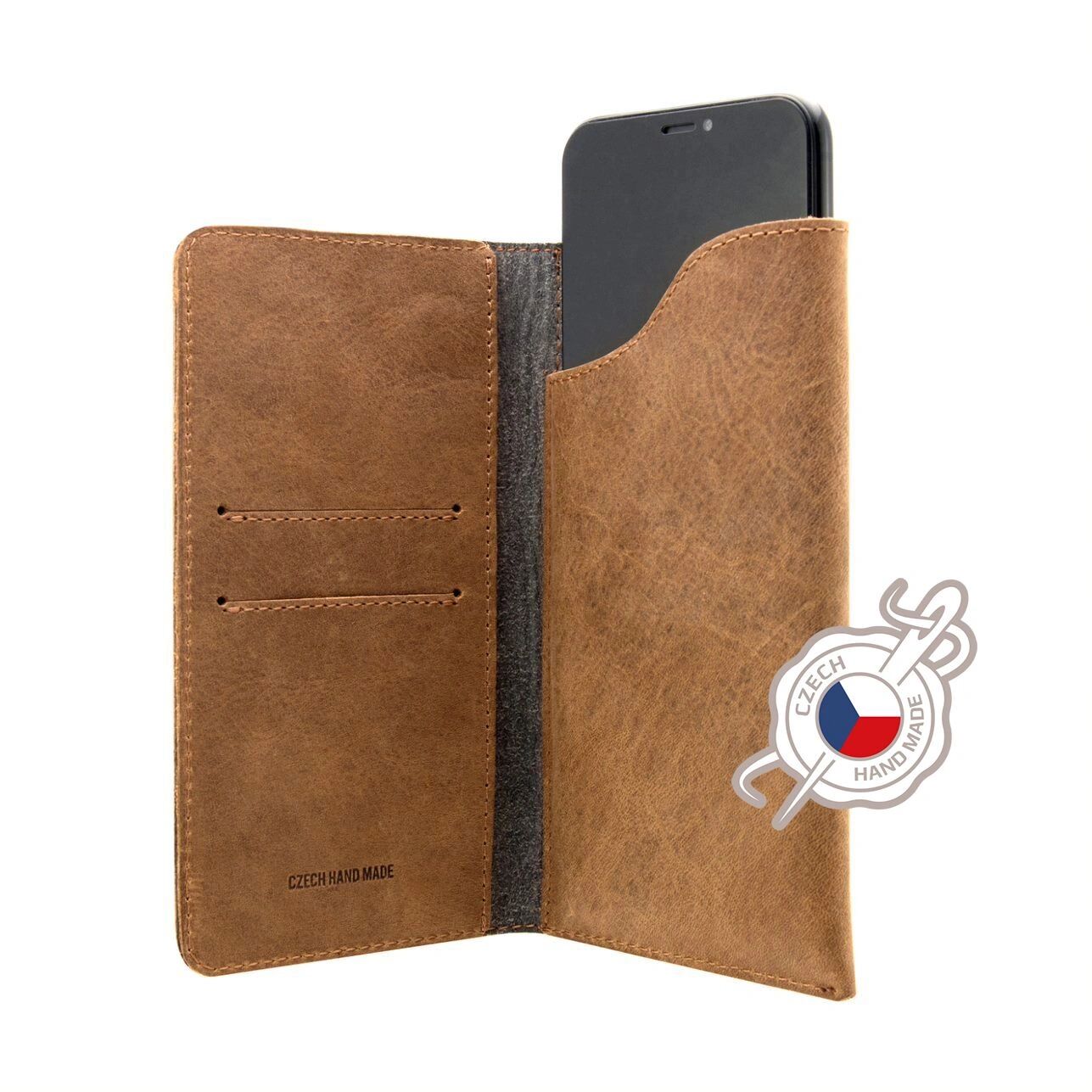 Fixed Kožené pouzdro pro iPhone 8 / 7 / 6S / 6 / SE (2020) - FIXED, Pocket Book Brown
