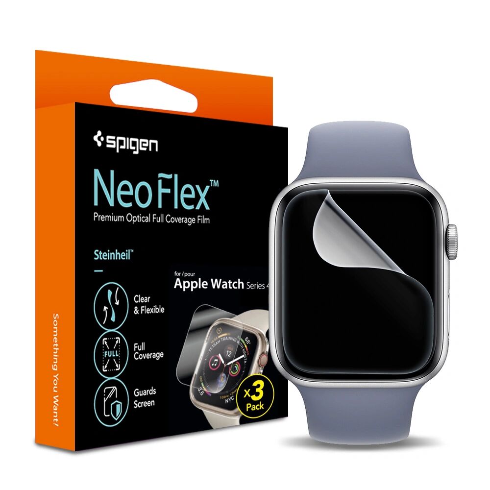 Spigen Ochranná fólie pro Apple Watch 44mm - Spigen, Film Neo Flex 3ks