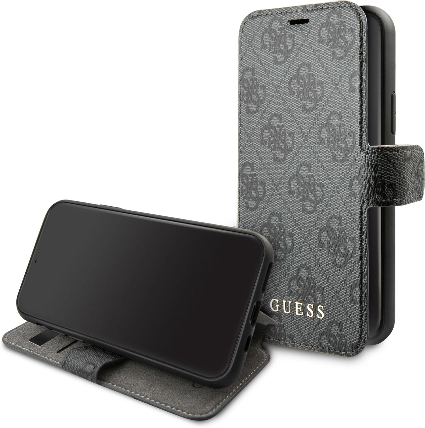 Guess Pouzdro / kryt pro iPhone 11 - Guess, 4G Book Gray