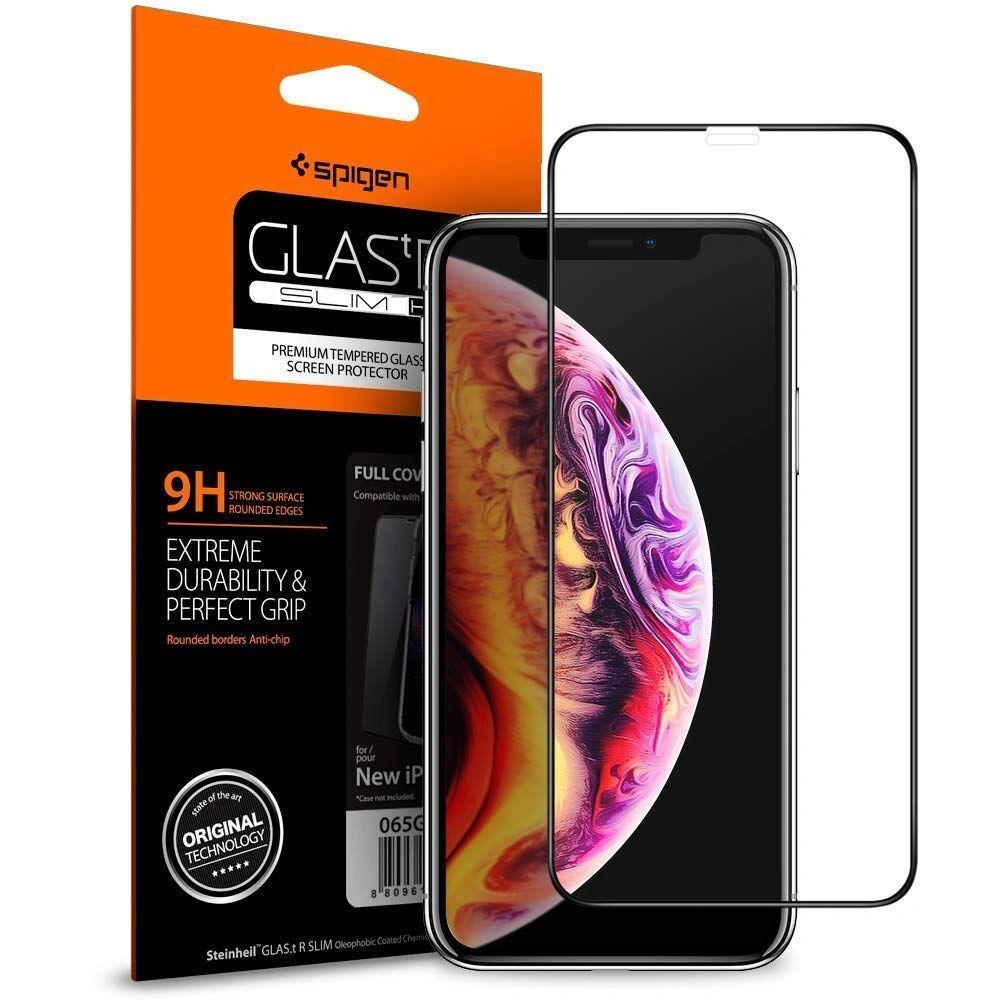 Spigen Ochranné tvrzené sklo pro iPhone XS MAX / 11 Pro MAX - Spigen, Glass FC