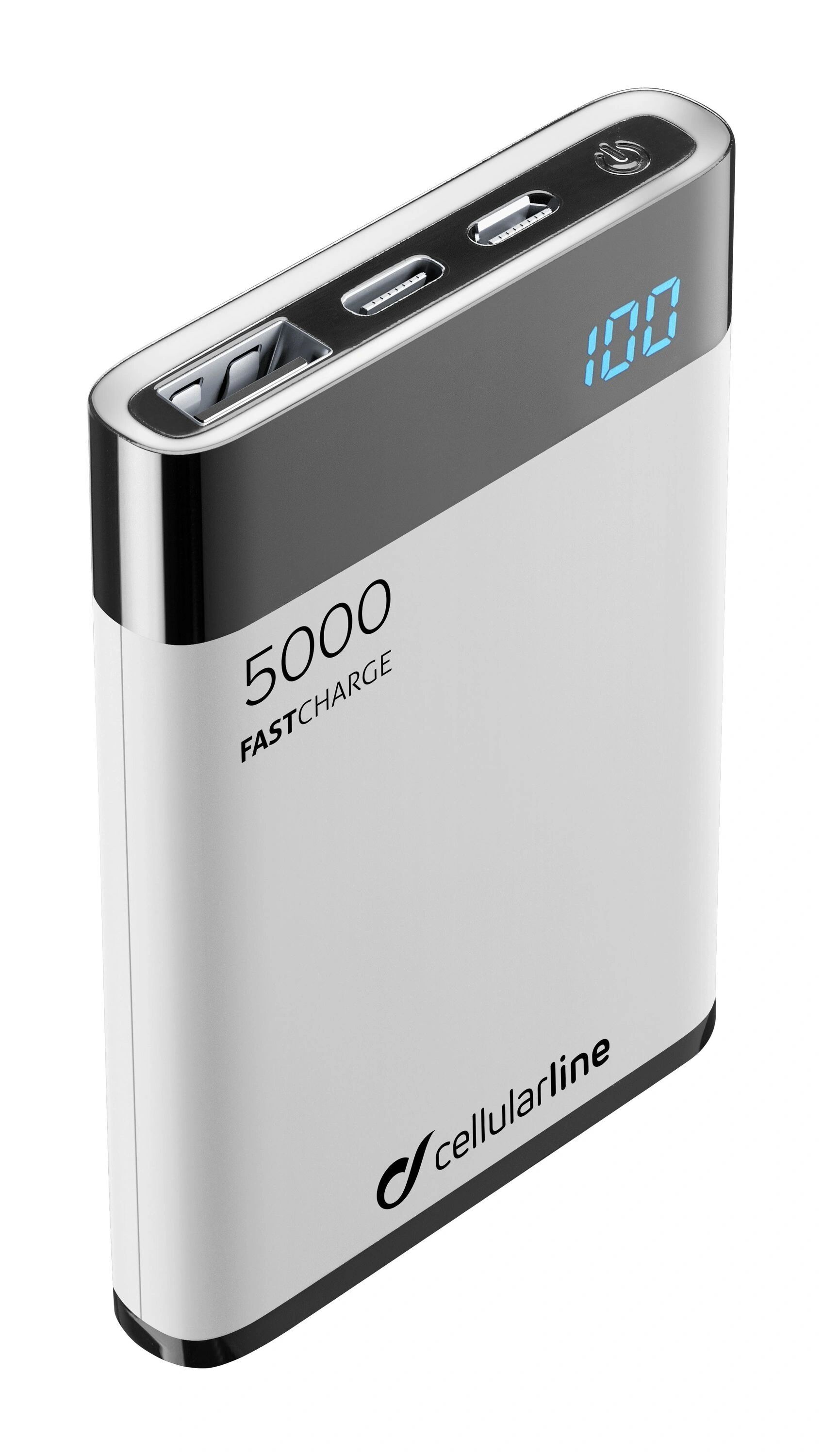 Cellular Line Externí baterie / powerbanka - CellularLine, FREEPOWER MANTA HD 5000mAh White