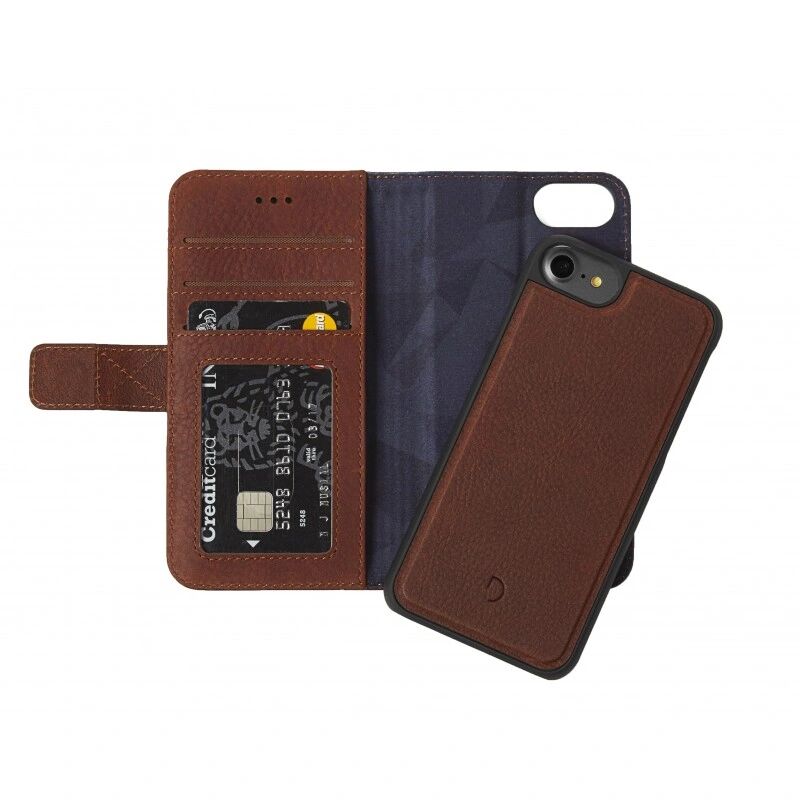 Decoded Pouzdro / kryt pro iPhone 8 / 7 / 6s / 6 / SE (2020) - Decoded, Leather 2in1 Wallet Brown