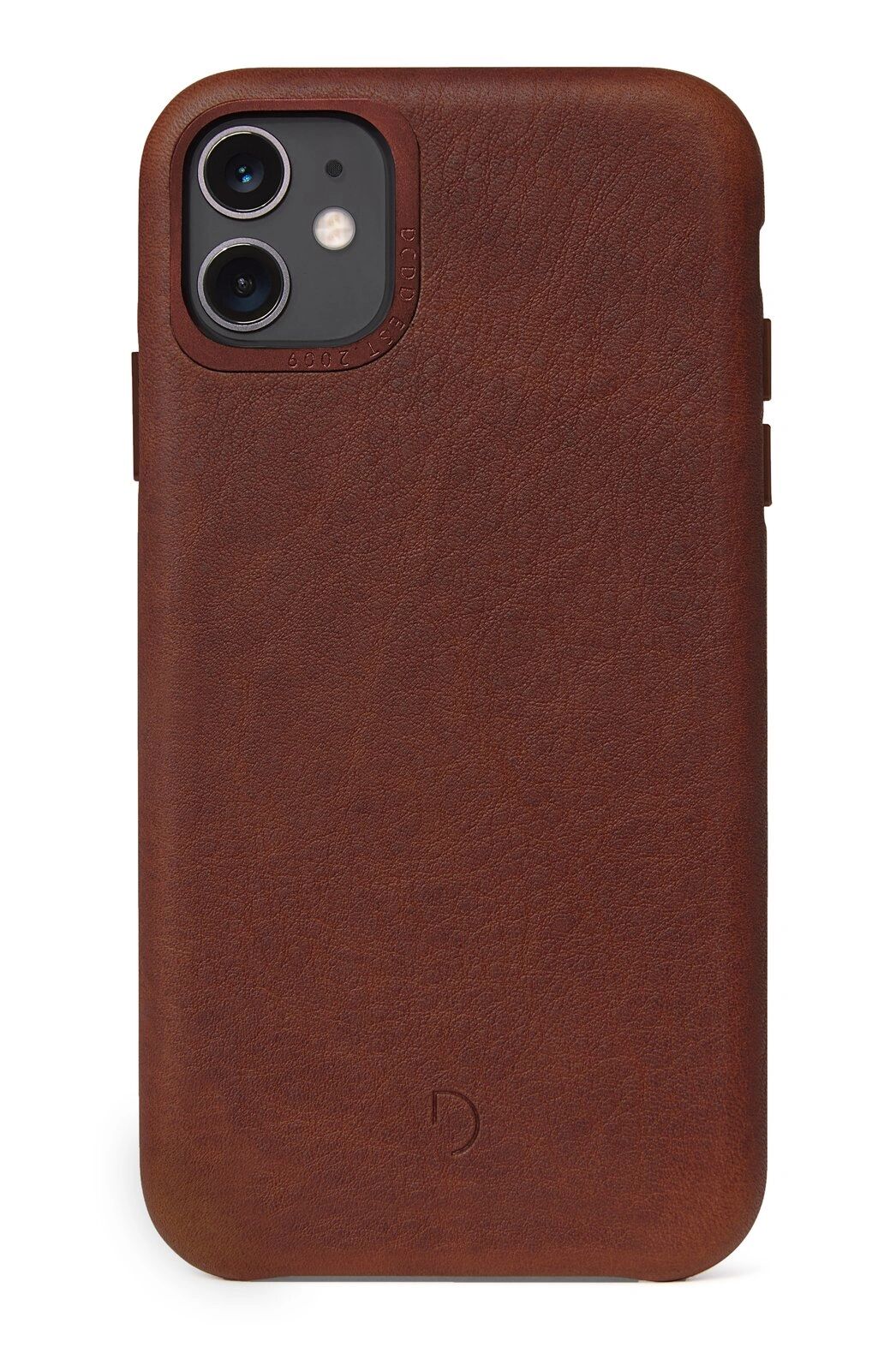 Decoded Kožený kryt na iPhone 11 - Decoded, Leather Backcover Brown