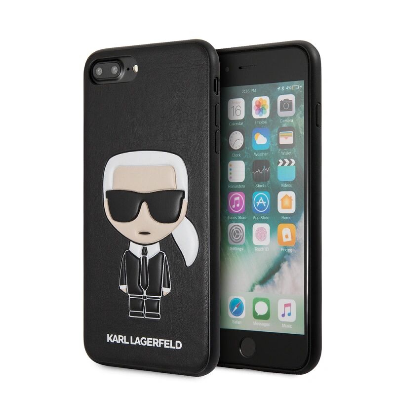 Karl Lagerfeld Ochranný kryt pro iPhone 7 PLUS / 8 PLUS - Karl Lagerfeld, Ikonik Back Black