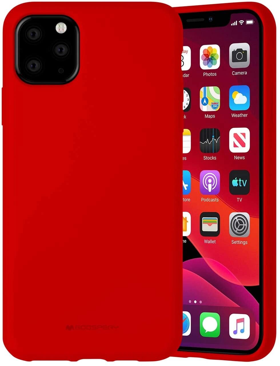 Mercury Ochranný kryt pro iPhone 11 Pro MAX - Mercury, Silicone Red