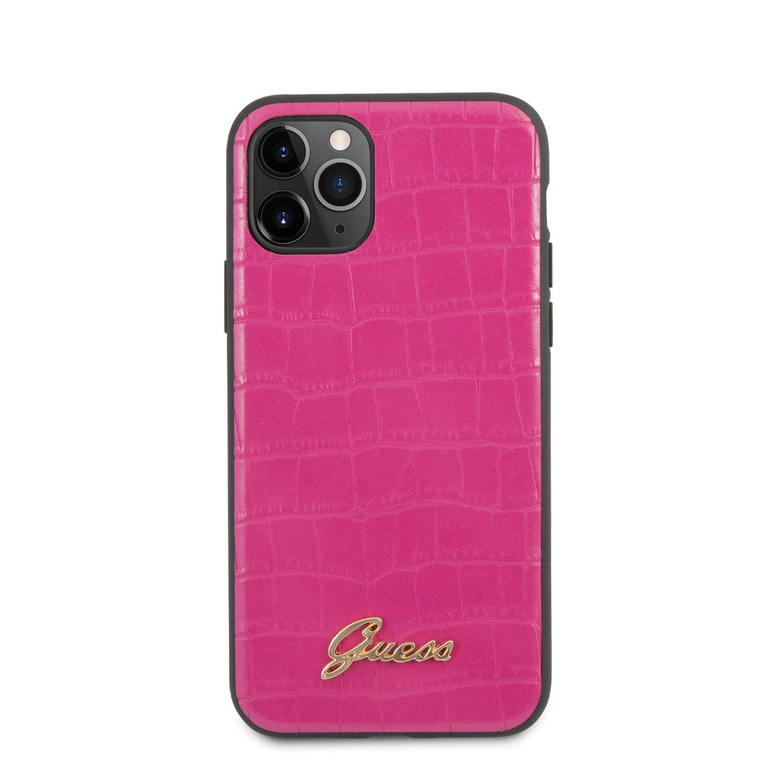 Guess Ochranný kryt na iPhone 11 Pro MAX - Guess, Croco Back Pink