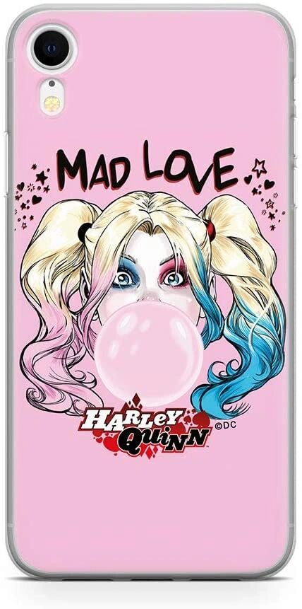 Ert Ochranný kryt pro iPhone XR - DC, Harley Quinn 001 Pink