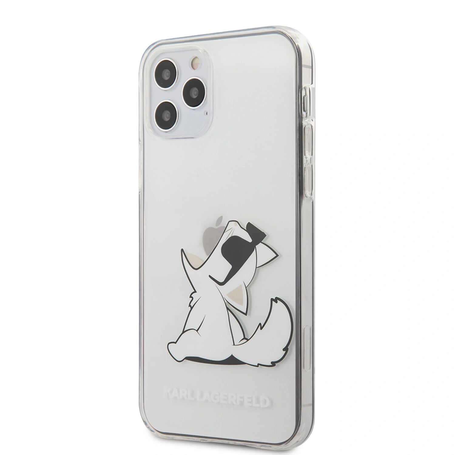 Karl Lagerfeld Ochranný kryt pro iPhone 12 Pro MAX - Karl Lagerfeld, Choupette Eat Transparent