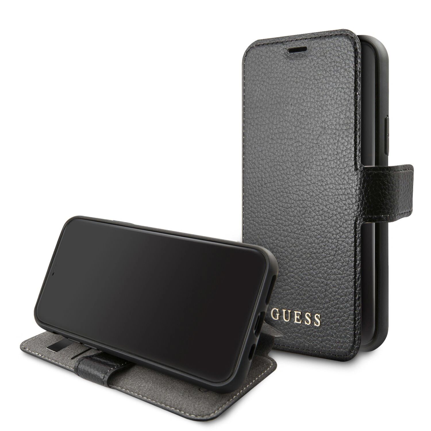 Guess Pouzdro / kryt pro iPhone 12 / 12 Pro - Guess, Iridescent Book Black