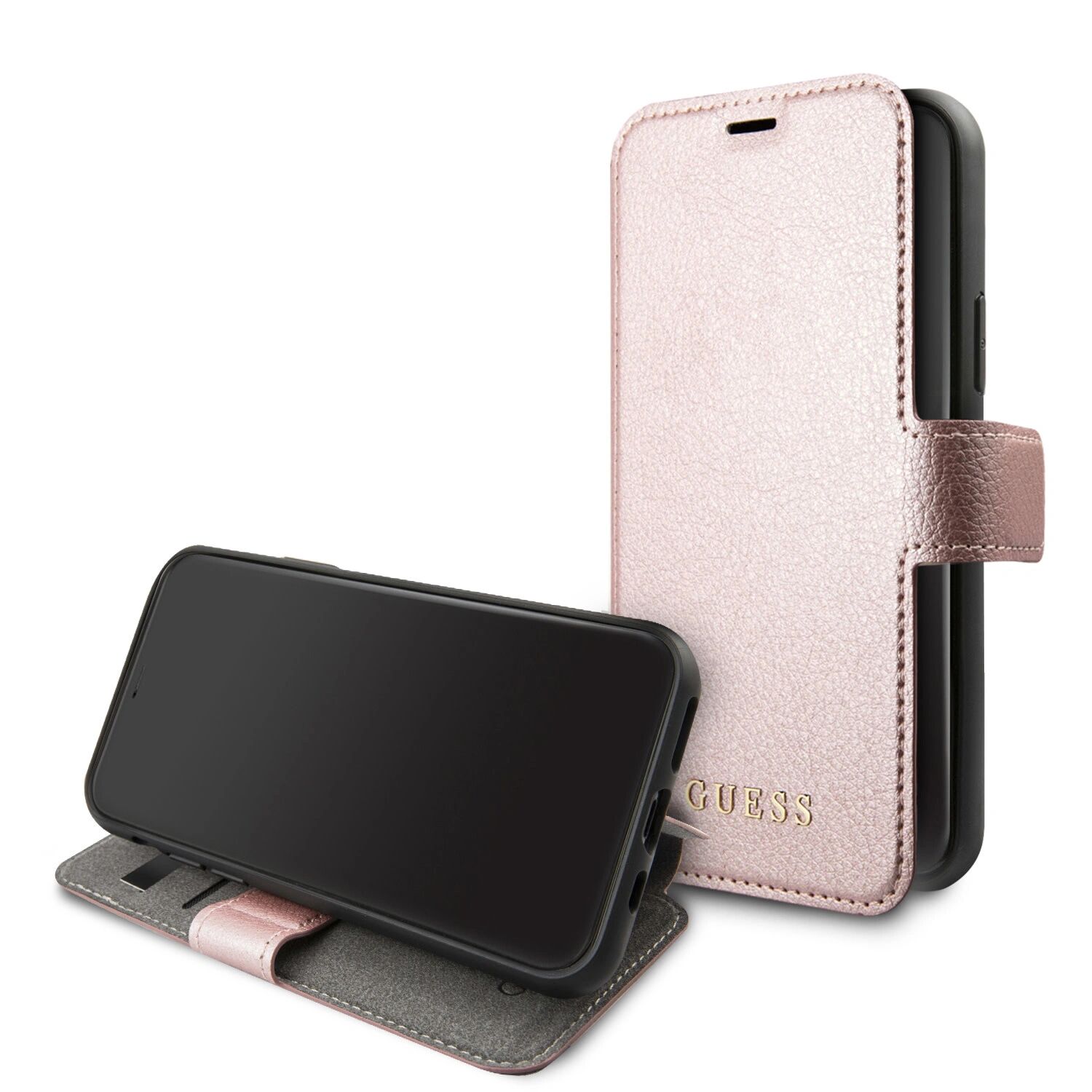 Guess Pouzdro / kryt pro iPhone 12 / 12 Pro - Guess, Iridescent Book Pink