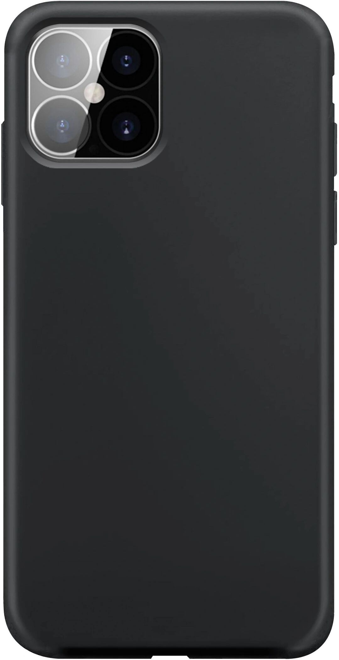 Xqisit Antibakteriální kryt pro iPhone 12 Pro MAX - Xqisit, Silicone Case Black