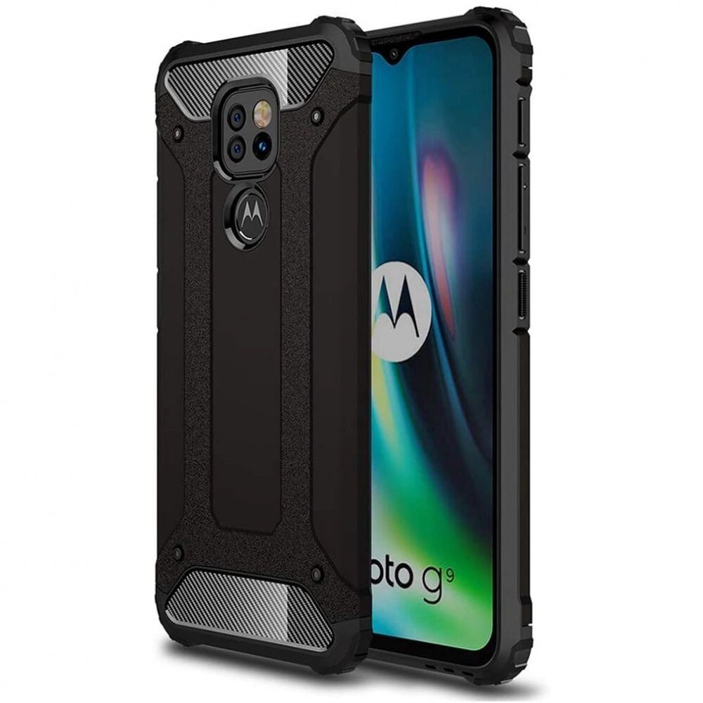 Tech-Protect Ochranný kryt na Motorola Moto G9 Play - Tech-Protect, Xarmor Black