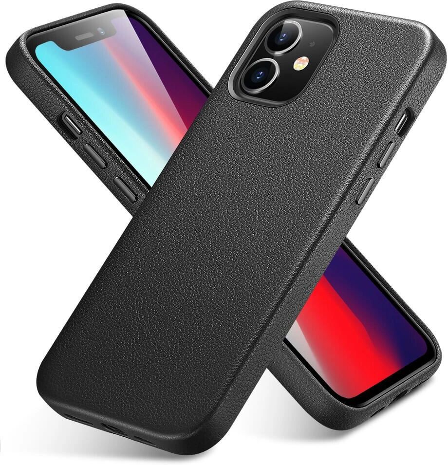 Esr Kožený kryt na iPhone 12 mini - ESR, Metro Leather Black