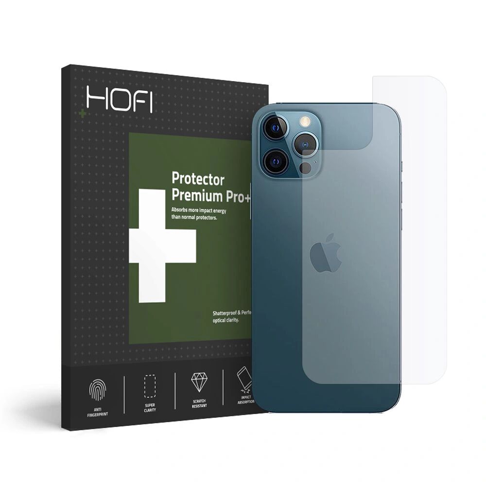 Hofi Hybridní ochranné sklo na zadní stranu iPhone 12 / 12 Pro - Hofi, Glass Pro+