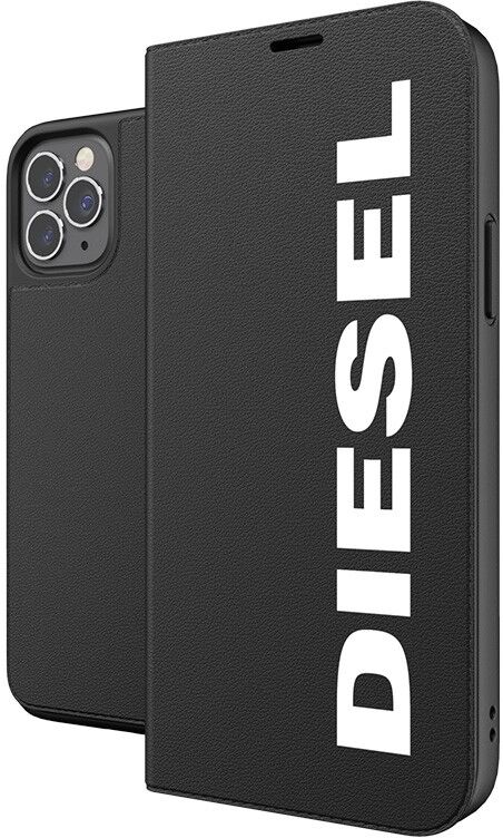 Diesel Knížkové pouzdro pro iPhone 12 / 12 Pro - Diesel, Booklet Case Core Black